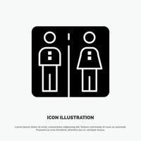 Down Elevator Machine Hotel Solid Black Glyph Icon vector