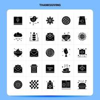 Solid 25 Thanksgiving Icon set Vector Glyph Style Design Black Icons Set Web and Mobile Business ideas design Vector Illustration