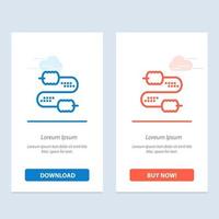 Cable Wire Joint Capacitors  Blue and Red Download and Buy Now web Widget Card Template vector