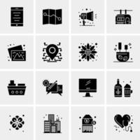 16 Universal Business Icons Vector Creative Icon Illustration to use in web and Mobile Related project