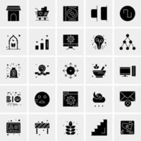 25 iconos de negocios universales vector ilustración de icono creativo para usar en proyectos relacionados con la web y dispositivos móviles