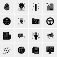 16 Universal Business Icons Vector Creative Icon Illustration to use in web and Mobile Related project