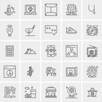 25 Universal Business Icons Vector Creative Icon Illustration to use in web and Mobile Related project