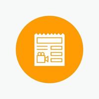 Document Basic Video Camera vector