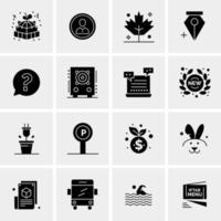 16 Universal Business Icons Vector Creative Icon Illustration to use in web and Mobile Related project