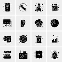 16 Universal Business Icons Vector Creative Icon Illustration to use in web and Mobile Related project