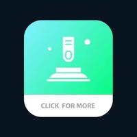 Press Button Finger Start Mobile App Button Android and IOS Glyph Version vector