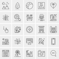 25 Universal Business Icons Vector Creative Icon Illustration to use in web and Mobile Related project