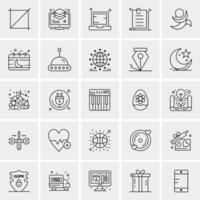 25 Universal Business Icons Vector Creative Icon Illustration to use in web and Mobile Related project