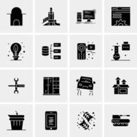 16 Universal Business Icons Vector Creative Icon Illustration to use in web and Mobile Related project