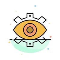 Eye Creative Production Business Creative Modern Production Abstract Flat Color Icon Template vector