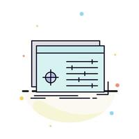 File object processing settings software Flat Color Icon Vector