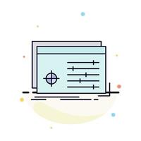 File object processing settings software Flat Color Icon Vector