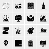 16 Universal Business Icons Vector Creative Icon Illustration to use in web and Mobile Related project