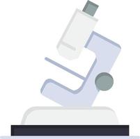 laboratorio microscopio ciencia zoom color plano icono vector icono banner plantilla