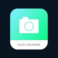 Camera Image Photo Basic Mobile App Button Android and IOS Glyph Version vector