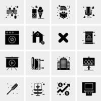 16 Business Universal Icons Vector Creative Icon Illustration to use in web and Mobile Related project