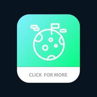 Planet Gas Giant Space Mobile App Button Android and IOS Line Version vector