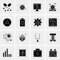 16 Business Universal Icons Vector Creative Icon Illustration to use in web and Mobile Related project