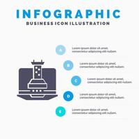 Digital Strategy Digital Strategy Marketing Solid Icon Infographics 5 Steps Presentation Background vector