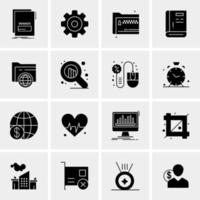 16 Business Universal Icons Vector Creative Icon Illustration to use in web and Mobile Related project