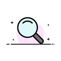 Expanded Search Ui  Business Flat Line Filled Icon Vector Banner Template