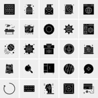 25 iconos de negocios universales vector ilustración de icono creativo para usar en proyectos relacionados con la web y dispositivos móviles