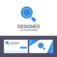 Creative Business Card and Logo template General Magnifier Magnify Search Vector Illustration