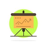 Chart Business Challenge Marketing Solution Success Tactics Abstract Circle Background Flat color Icon vector