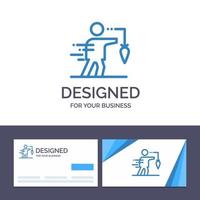 Creative Business Card and Logo template Aspiration Business Extrinsic False Goal Vector Illustration