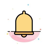 Alert Bell Notification Sound Abstract Flat Color Icon Template vector