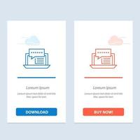 consultoría chat diálogo internet en línea social azul y rojo descargar y comprar ahora plantilla de tarjeta de widget web vector