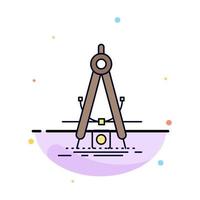 Design measure product refinement Development Flat Color Icon Vector
