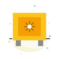 Locker Lock Global Logistic Abstract Flat Color Icon Template vector