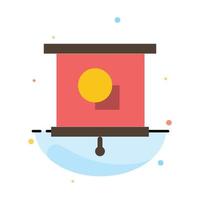 Device Education Projector School Abstract Flat Color Icon Template vector