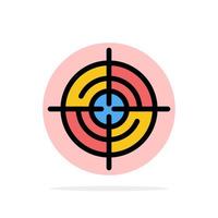 Define Gps Location Navigation Abstract Circle Background Flat color Icon vector