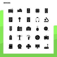 25 Devices Icon set Solid Glyph Icon Vector Illustration Template For Web and Mobile Ideas for business company