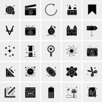 25 iconos de negocios universales vector ilustración de icono creativo para usar en proyectos relacionados con la web y dispositivos móviles