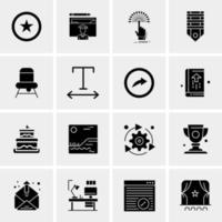 16 Business Universal Icons Vector Creative Icon Illustration to use in web and Mobile Related project