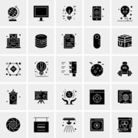 25 iconos de negocios universales vector ilustración de icono creativo para usar en proyectos relacionados con la web y dispositivos móviles