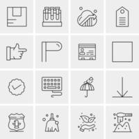 16 Business Universal Icons Vector Creative Icon Illustration to use in web and Mobile Related project