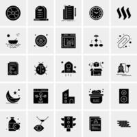 25 iconos de negocios universales vector ilustración de icono creativo para usar en proyectos relacionados con la web y dispositivos móviles