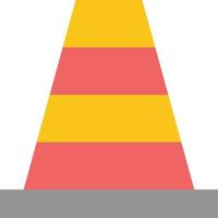 Cone Construction Tool  Flat Color Icon Vector icon banner Template