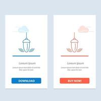 Sinker Instrument Measurement Plumb Plummet  Blue and Red Download and Buy Now web Widget Card Template vector