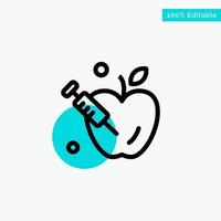 Apple Gravity Science turquoise highlight circle point Vector icon