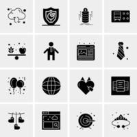 16 Business Universal Icons Vector Creative Icon Illustration to use in web and Mobile Related project