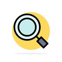 General Magnifier Magnify Search Abstract Circle Background Flat color Icon vector