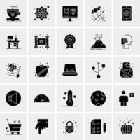 25 iconos de negocios universales vector ilustración de icono creativo para usar en proyectos relacionados con la web y dispositivos móviles