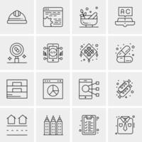 16 Business Universal Icons Vector Creative Icon Illustration to use in web and Mobile Related project