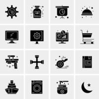 16 Business Universal Icons Vector Creative Icon Illustration to use in web and Mobile Related project